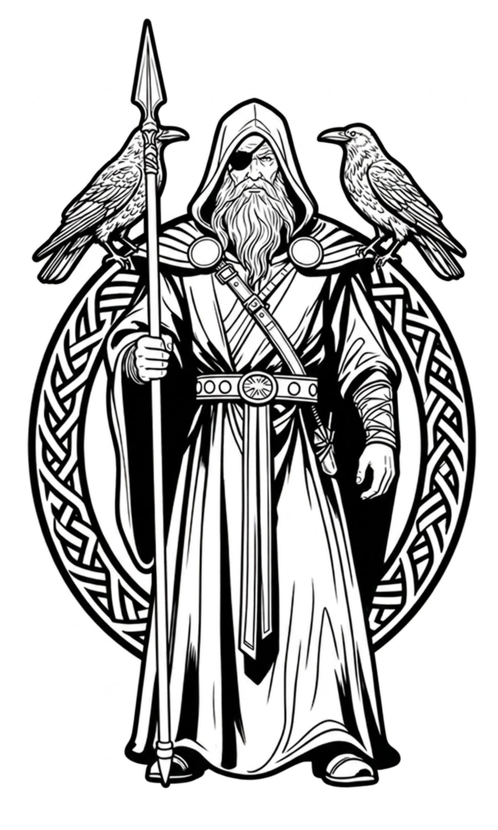 Odin and Gungnir spear
