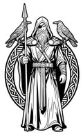 Odin and Gungnir spear