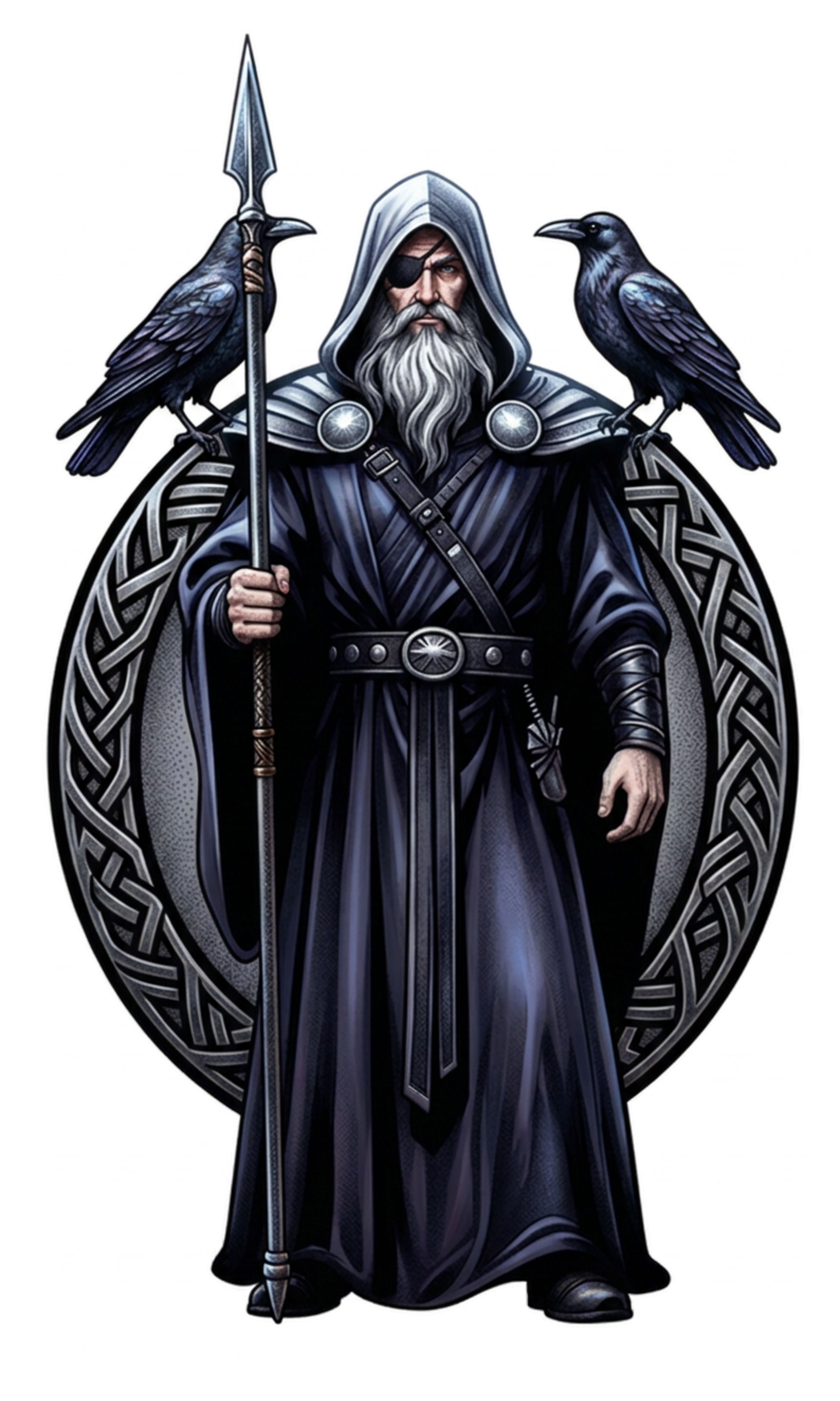 Odin and Gungnir spear