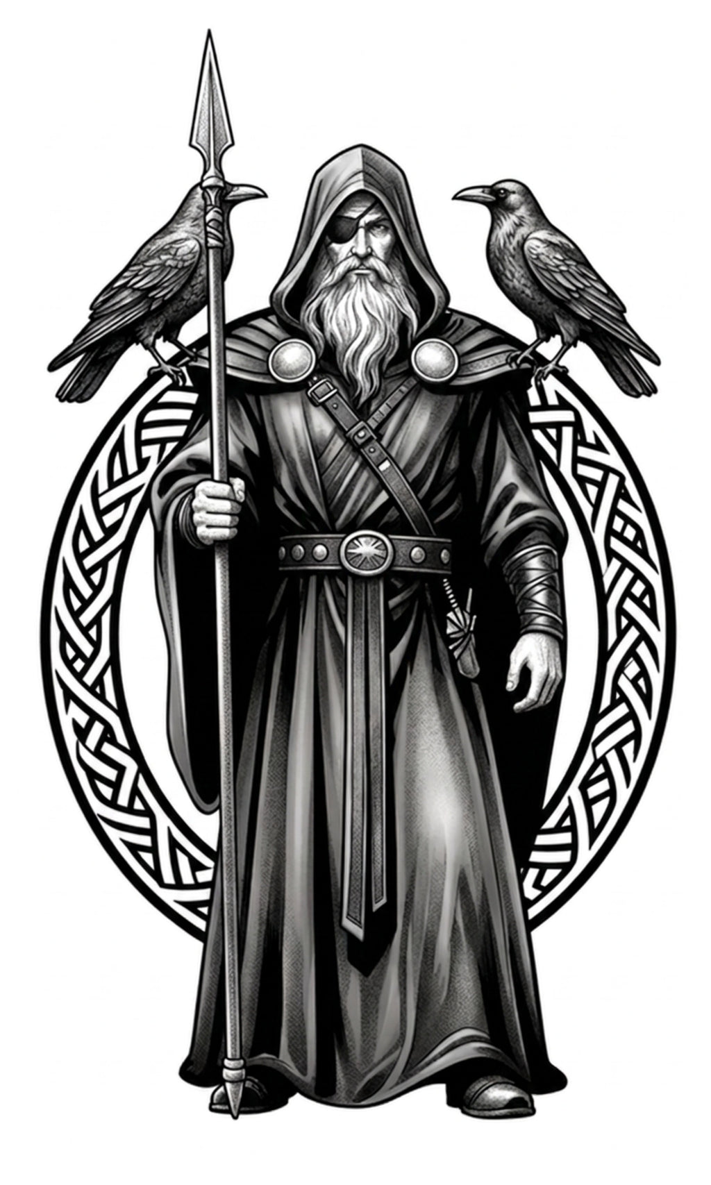 Odin and Gungnir spear