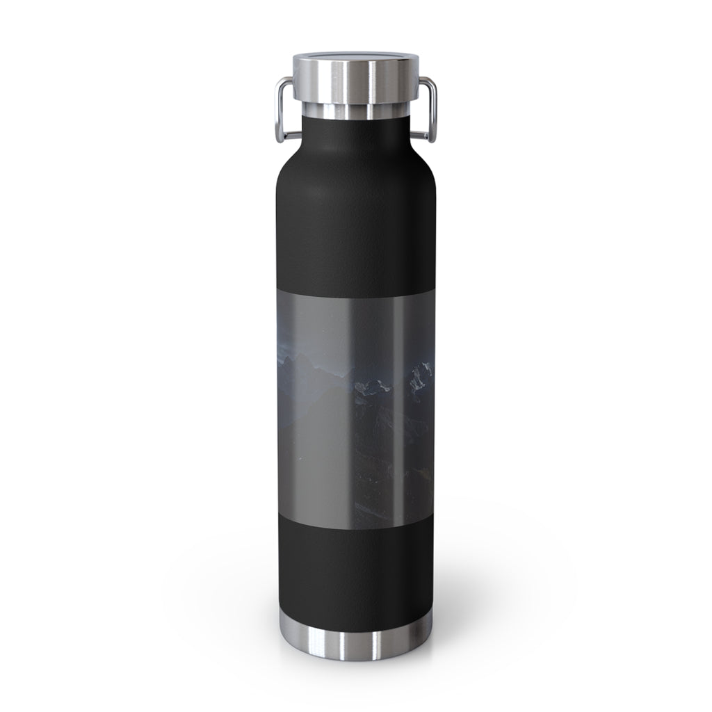 22oz Insulated Water Bottle — 'Aaseir' Lightning Logo Stainless Vacuum Flask