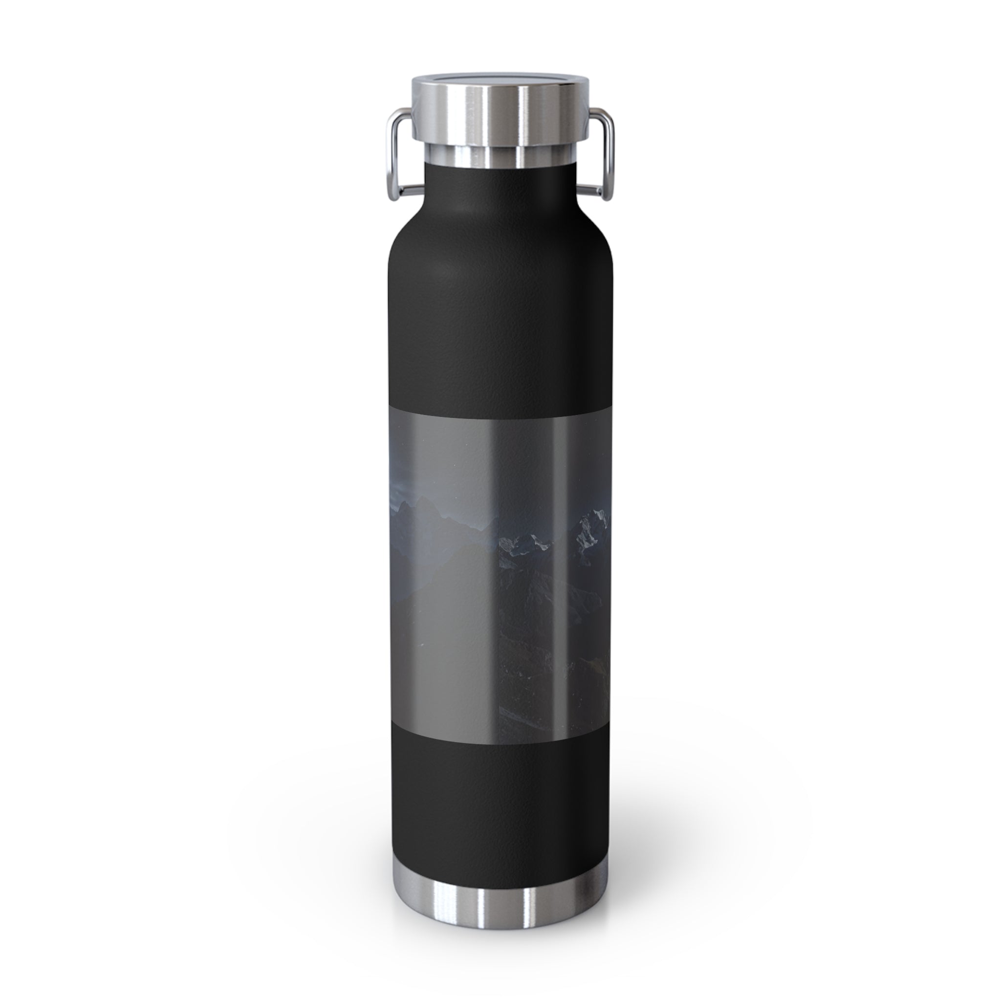 22oz Insulated Water Bottle — 'Aaseir' Lightning Logo Stainless Vacuum Flask