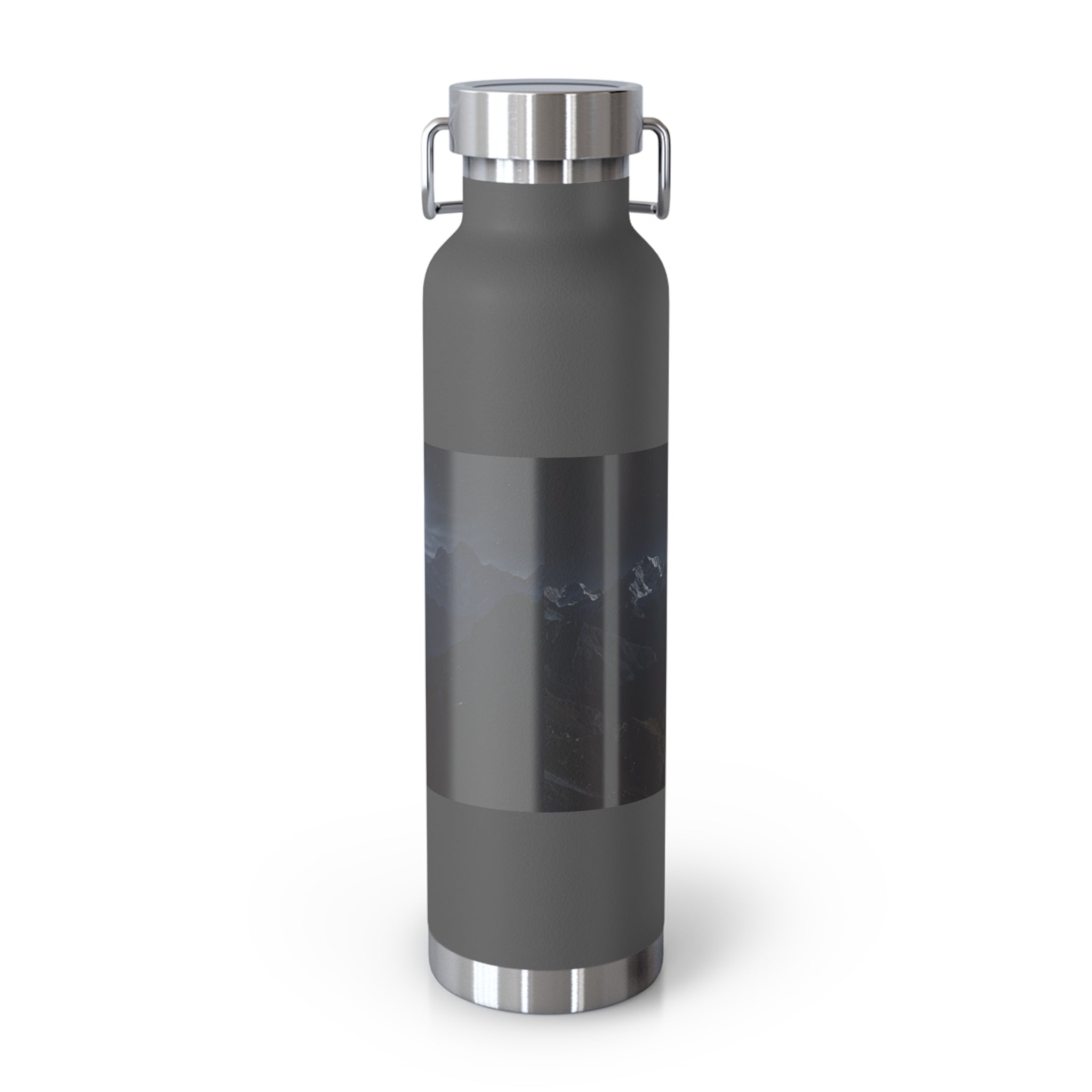 22oz Insulated Water Bottle — 'Aaseir' Lightning Logo Stainless Vacuum Flask
