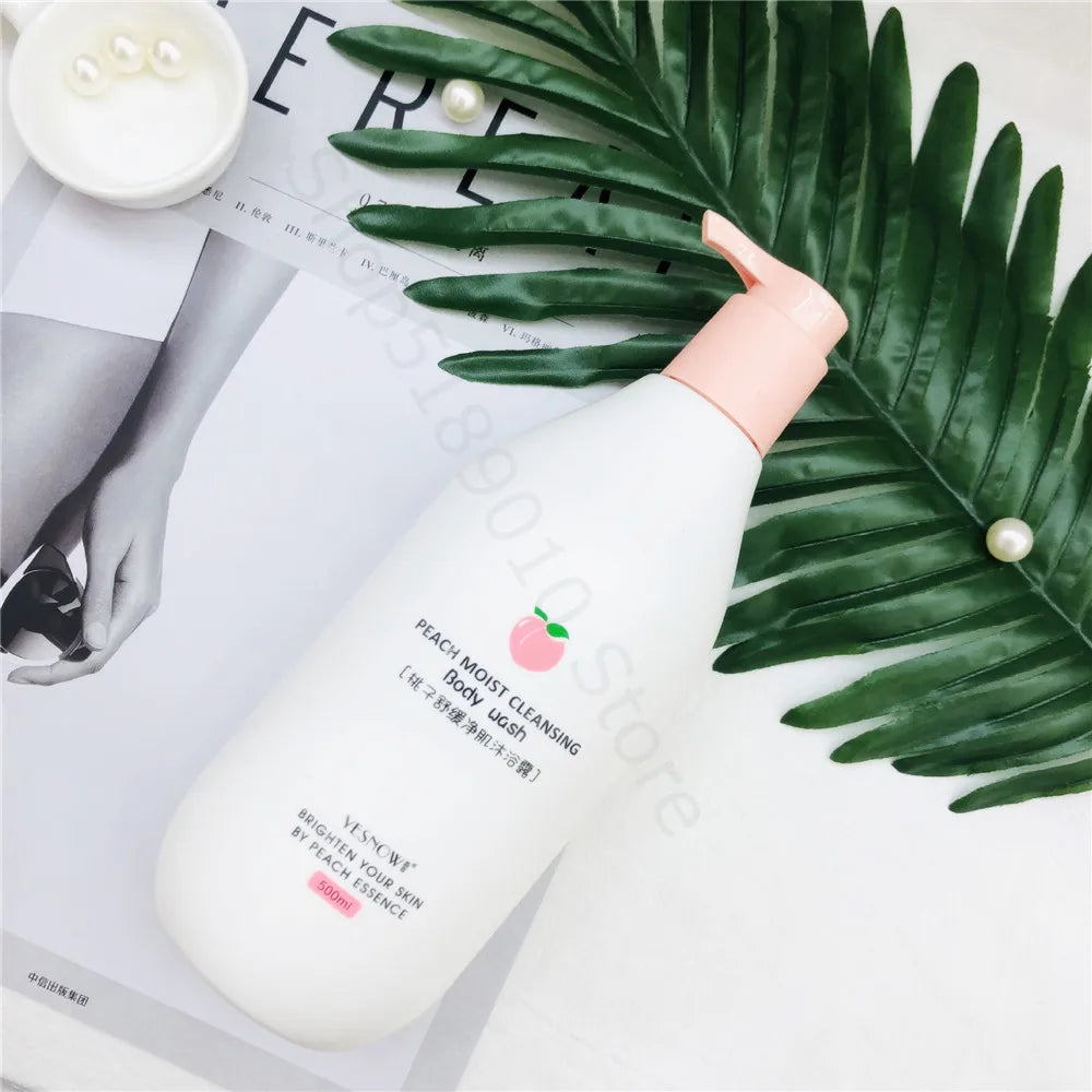 Fruit Fresh Moisturizing Bubble Body Wash 500ml Milk Citrus Peach Avocado Shower Gel Gentle Cleansing Skin Whitening Bath Lotion