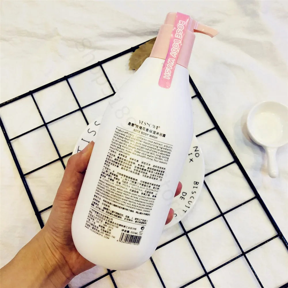 Fruit Fresh Moisturizing Bubble Body Wash 500ml Milk Citrus Peach Avocado Shower Gel Gentle Cleansing Skin Whitening Bath Lotion