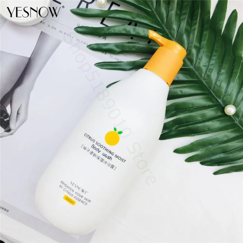 Fruit Fresh Moisturizing Bubble Body Wash 500ml Milk Citrus Peach Avocado Shower Gel Gentle Cleansing Skin Whitening Bath Lotion