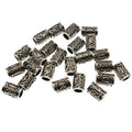 24pcs/Set Vintage Runes Viking Beard Beads TIWAZ TYR Sol Runes Tube Spacer Beads Charms For Hair Necklace Bracelet DIY Jewelry