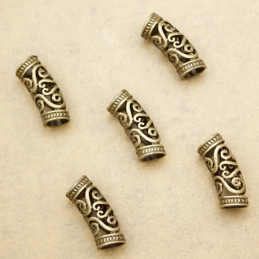 5x Norse Viking Swirl Beard Bead Rasta Dreadlocks Braid Head Hair Clip Pin Accessories Christmas Gift Headband Headdress Jewelry