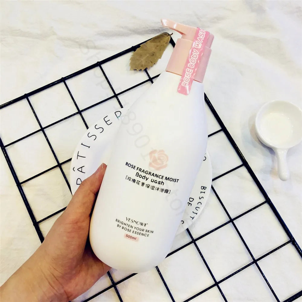 Fruit Fresh Moisturizing Bubble Body Wash 500ml Milk Citrus Peach Avocado Shower Gel Gentle Cleansing Skin Whitening Bath Lotion