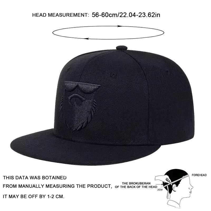 Unisex Beard Old Men Embroidery Hip-hop Hats Spring And Autumn Outdoor Adjustable Sports Casual Baseball Caps Sunscreen Hat