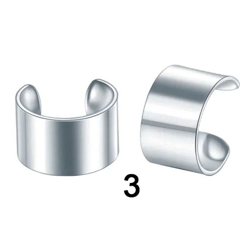 Fashion 1/12pcs Gold Silver Viking Hair Braids Dreadlock Non-Piercing Ear Clip Beard Beads Cuffs Clip Hair Accessories