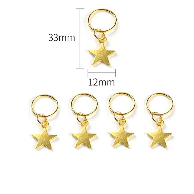 Vintage Braids Dreadlock Beard Beads Cuffs Clips for Hair Rings Adjustable Viking Hair Dread Women Accessories Fashion Jewelries