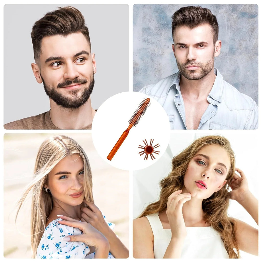 Round Round Styling Hair Brush New Beard Comb  for Wet Wavy Hair Bangs, Lifting, Curling Unisex