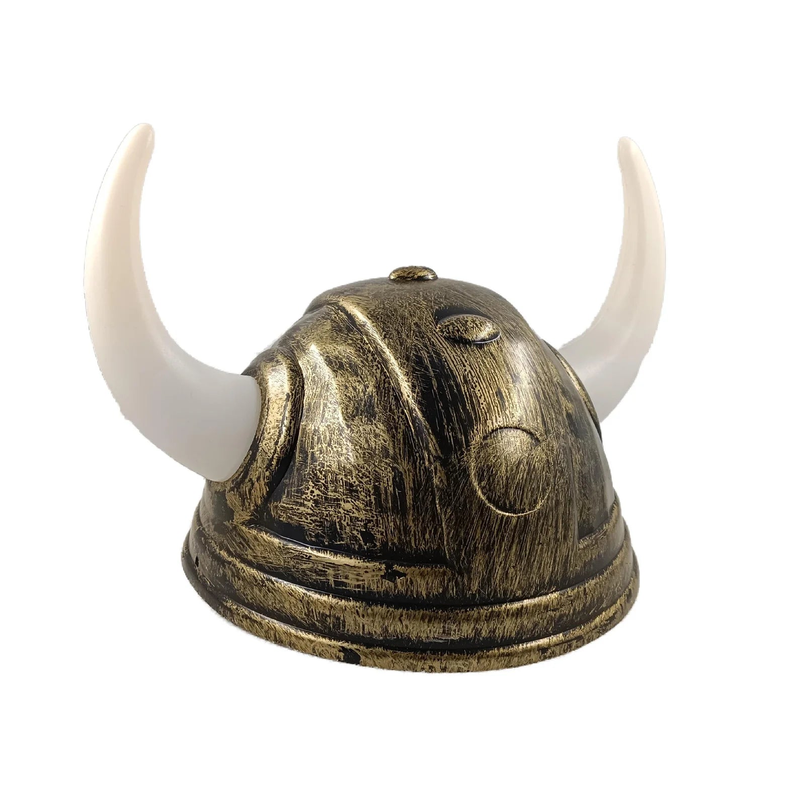 Adult Men Women Viking Horn Hat Helmet with Braids Plastic Medieval Warrior Knight Hat Halloween Cosplay Masquerade Ox Decors