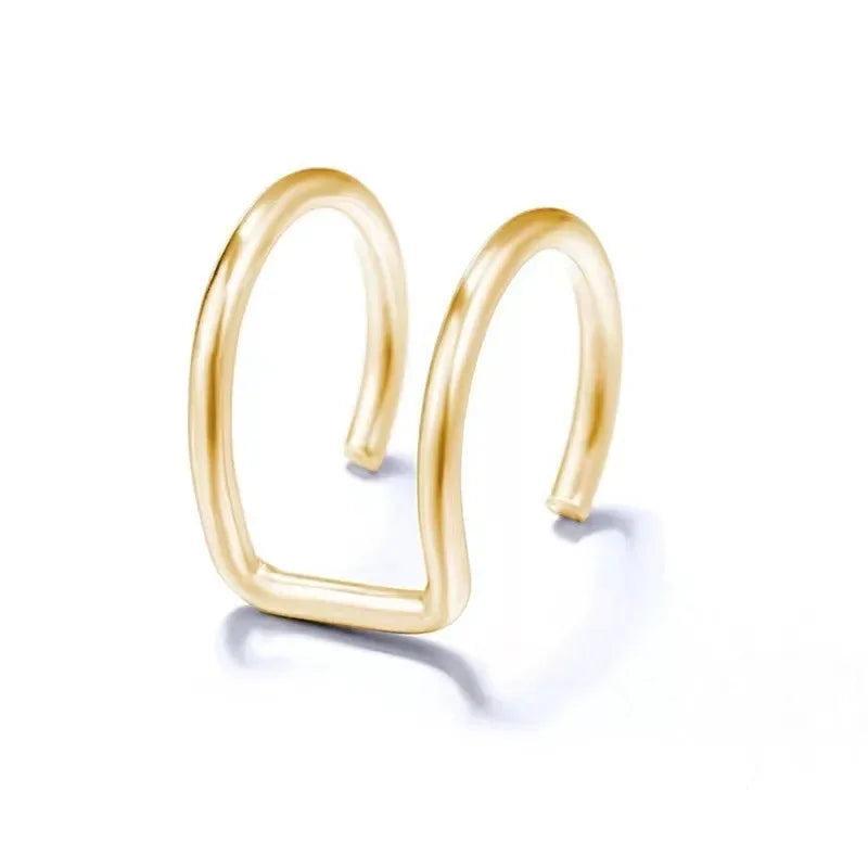 Fashion 1/12pcs Gold Silver Viking Hair Braids Dreadlock Non-Piercing Ear Clip Beard Beads Cuffs Clip Hair Accessories