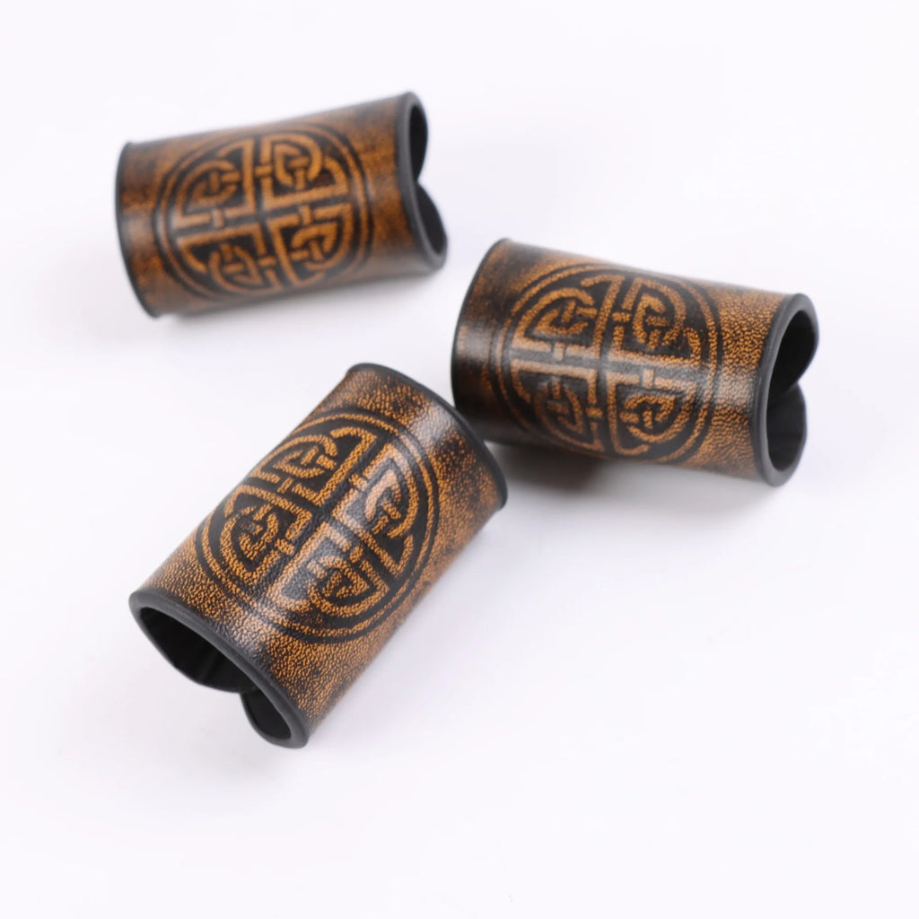 Belt Renaissance Celtic Medieval Viking Knight Hair Beard Bead Belt Accessories Leather Belt for Men