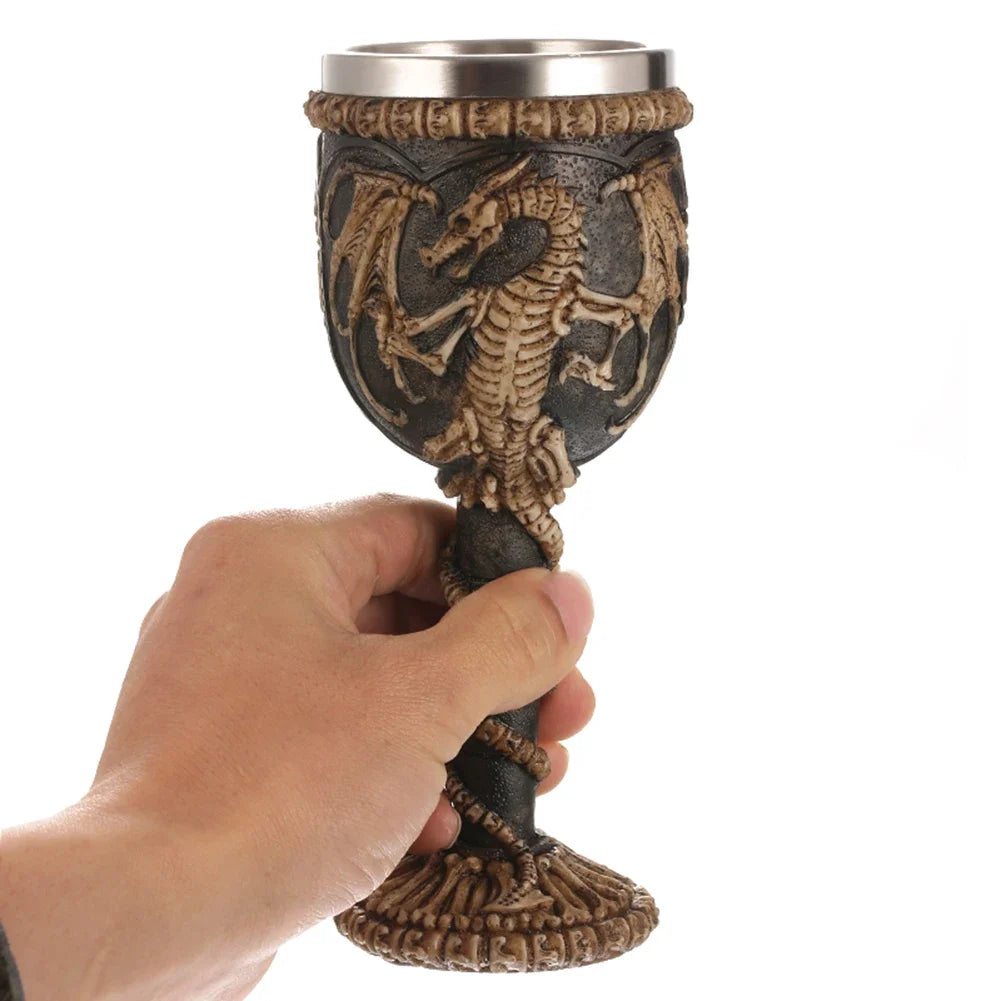Viking Barrel Beer Mug — Double Wall Insulated Stainless Steel, 500ml