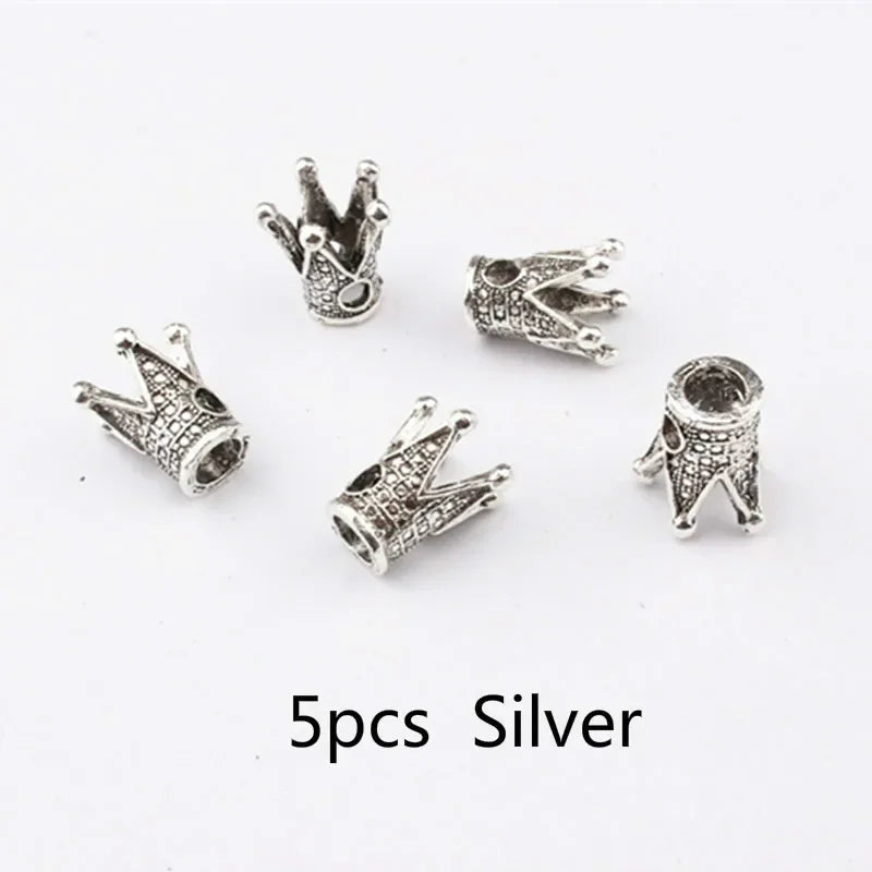 1-5pcs Viking Beard Decorative Beads for Hair Braid Decorations Accessories Needlework Bead Skull Braid Dreadlock Tube Rings