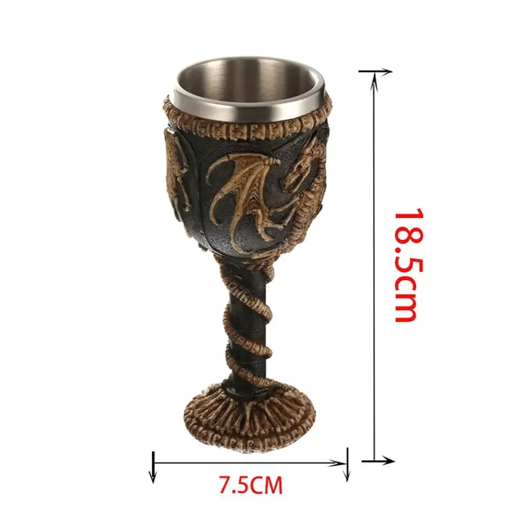 Viking Barrel Beer Mug — Double Wall Insulated Stainless Steel, 500ml