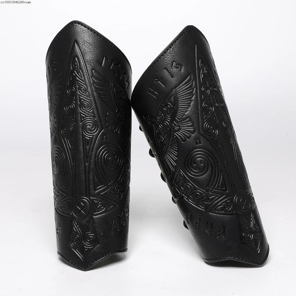 Vintage Wristband Viking Knight Cosplay Gothic Medieval Steampunk PU Leather Halloween Costumes Pirate Wrister Retro Accessory