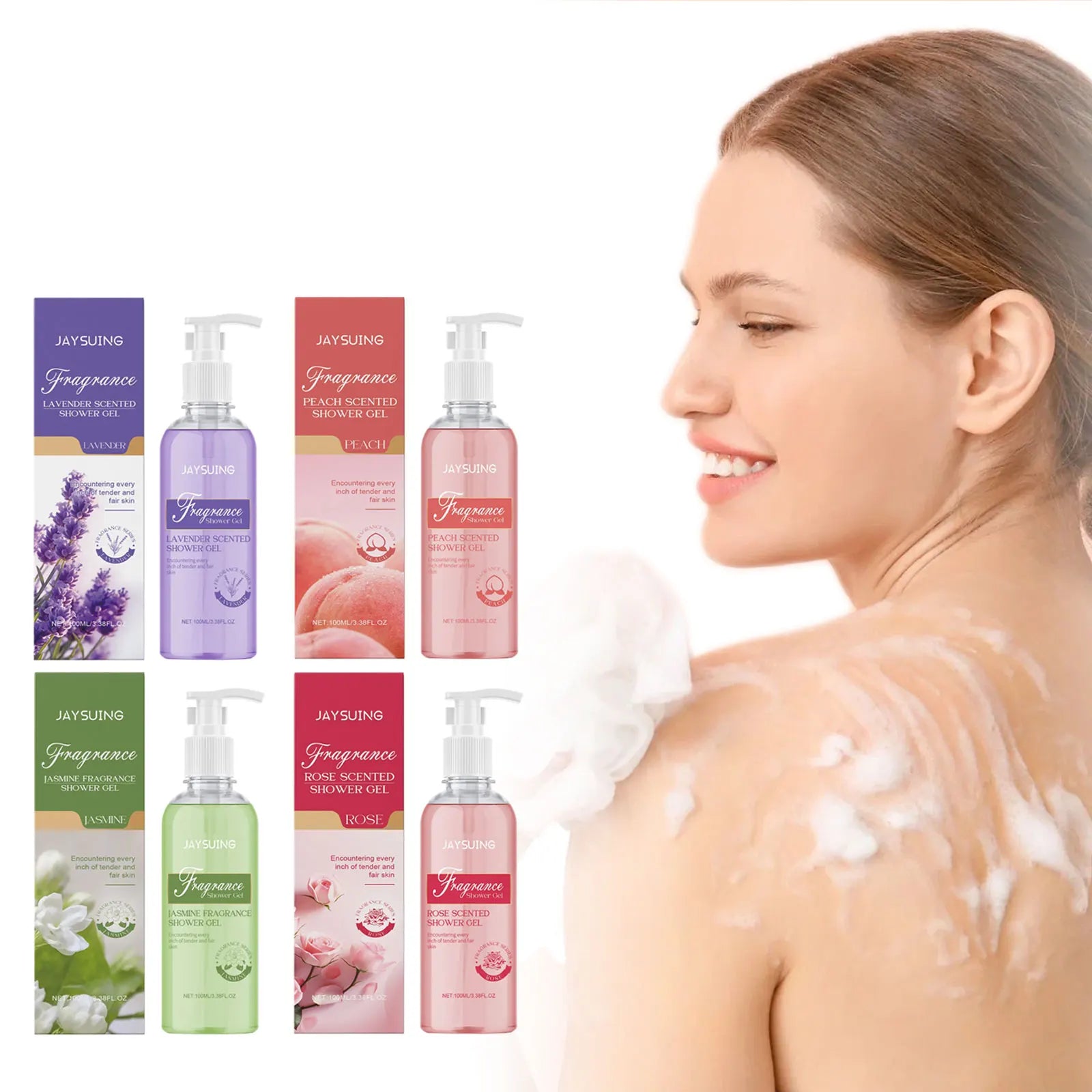Jaysuing Fragrant Shower Gel – Long-Lasting Perfume Body Wash | Deep Cleansing & Moisturizing
