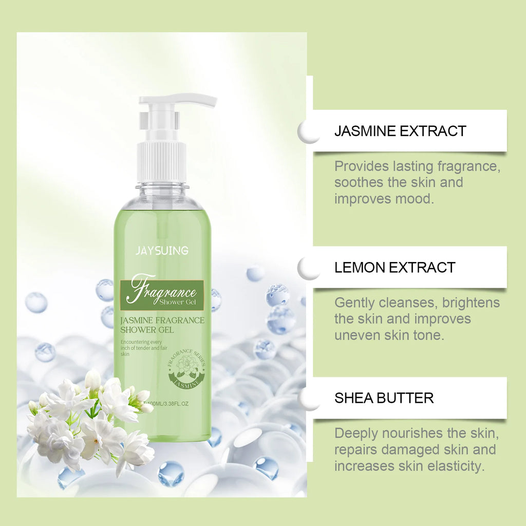 Jaysuing Fragrant Shower Gel – Long-Lasting Perfume Body Wash | Deep Cleansing & Moisturizing