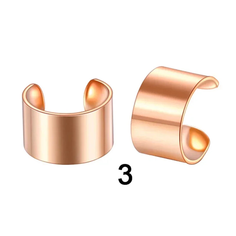 Fashion 1/12pcs Gold Silver Viking Hair Braids Dreadlock Non-Piercing Ear Clip Beard Beads Cuffs Clip Hair Accessories