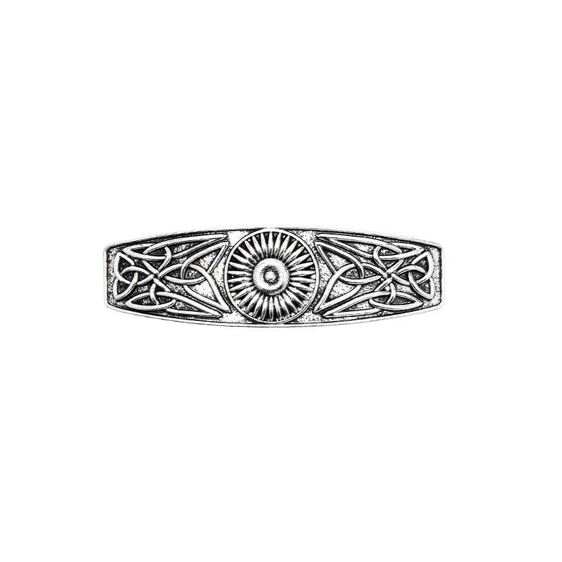 Retro Vikings Celtics Knot Hairpin Women Metal Irish Hindu Symbol Hair Decor Barrette Long Hair Design Female Jewelry