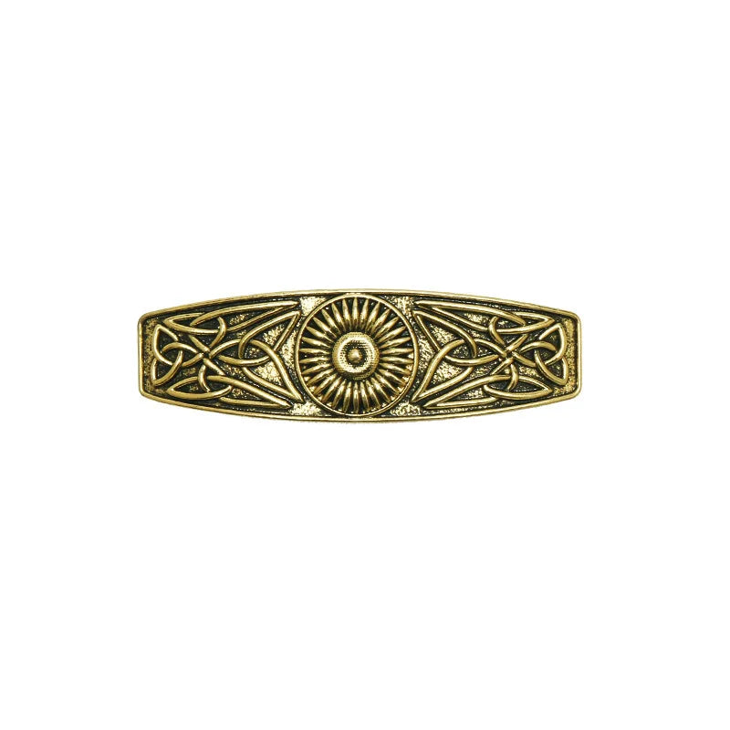 Retro Vikings Celtics Knot Hairpin Women Metal Irish Hindu Symbol Hair Decor Barrette Long Hair Design Female Jewelry