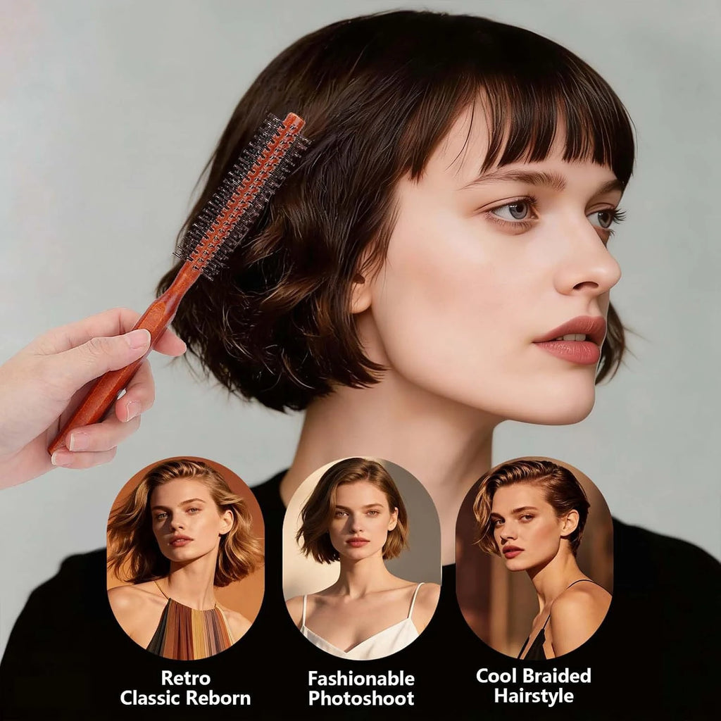 Round Round Styling Hair Brush New Beard Comb  for Wet Wavy Hair Bangs, Lifting, Curling Unisex