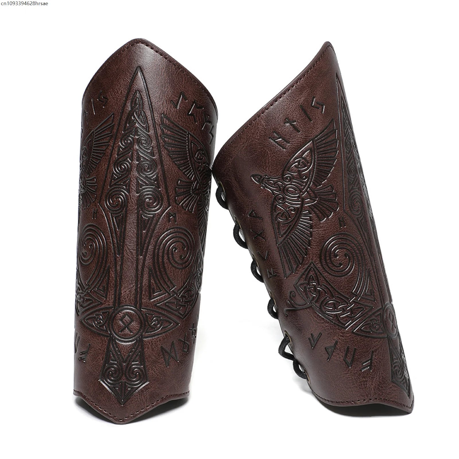 Vintage Wristband Viking Knight Cosplay Gothic Medieval Steampunk PU Leather Halloween Costumes Pirate Wrister Retro Accessory