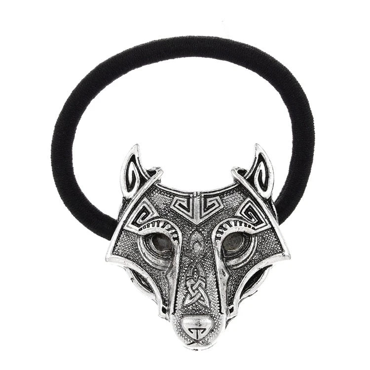 3Colors Vikings Wolf Elastic Hairband Retro Norse Mythology Rope Headband Headwear Hair Accessories for Women