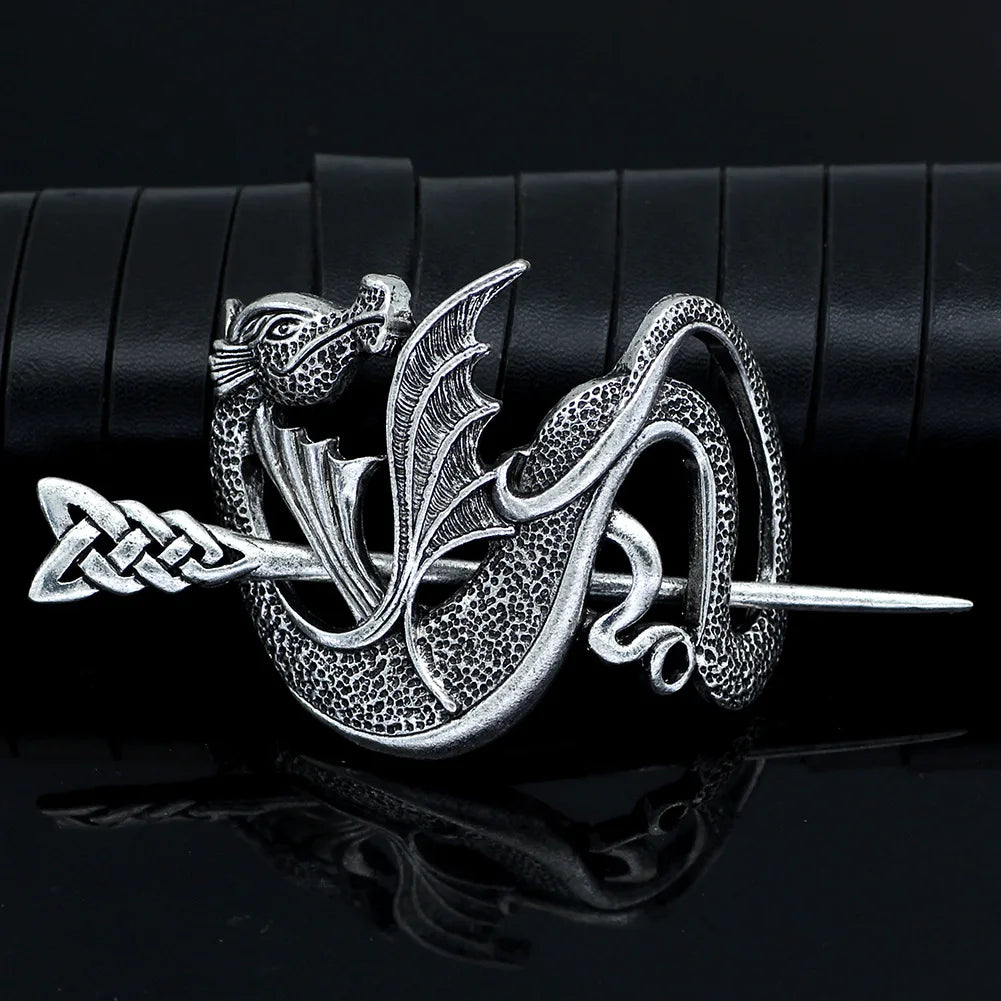 Viking Celtic Crown HairPins Clip Viking Hair Accessories Celtic Knot Hair Barrettes Antique Silver Hair Sticks Irish Hair Decor