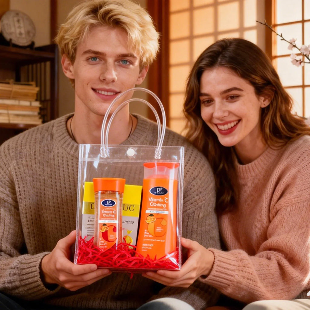 DR. DAVEY Vitamin C Skin Care Set – Body Lotion, Soap & Body Oil | Unisex 735ml