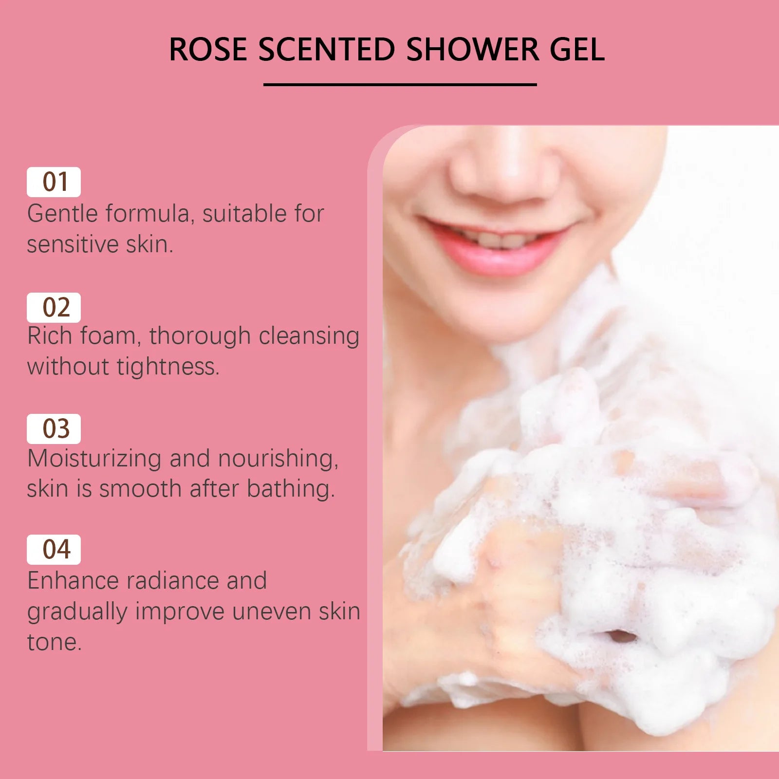 Jaysuing Fragrant Shower Gel – Long-Lasting Perfume Body Wash | Deep Cleansing & Moisturizing