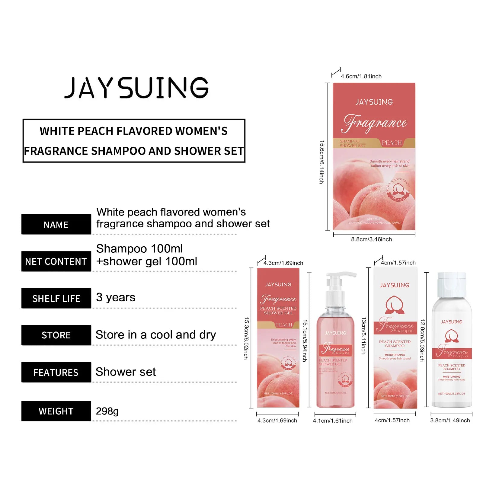 Jaysuing Fragrant Shower Gel – Long-Lasting Perfume Body Wash | Deep Cleansing & Moisturizing