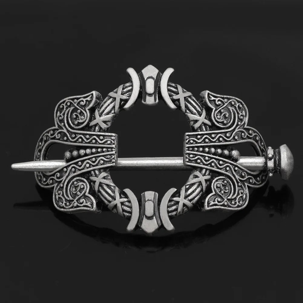 Viking Celtic Crown HairPins Clip Viking Hair Accessories Celtic Knot Hair Barrettes Antique Silver Hair Sticks Irish Hair Decor