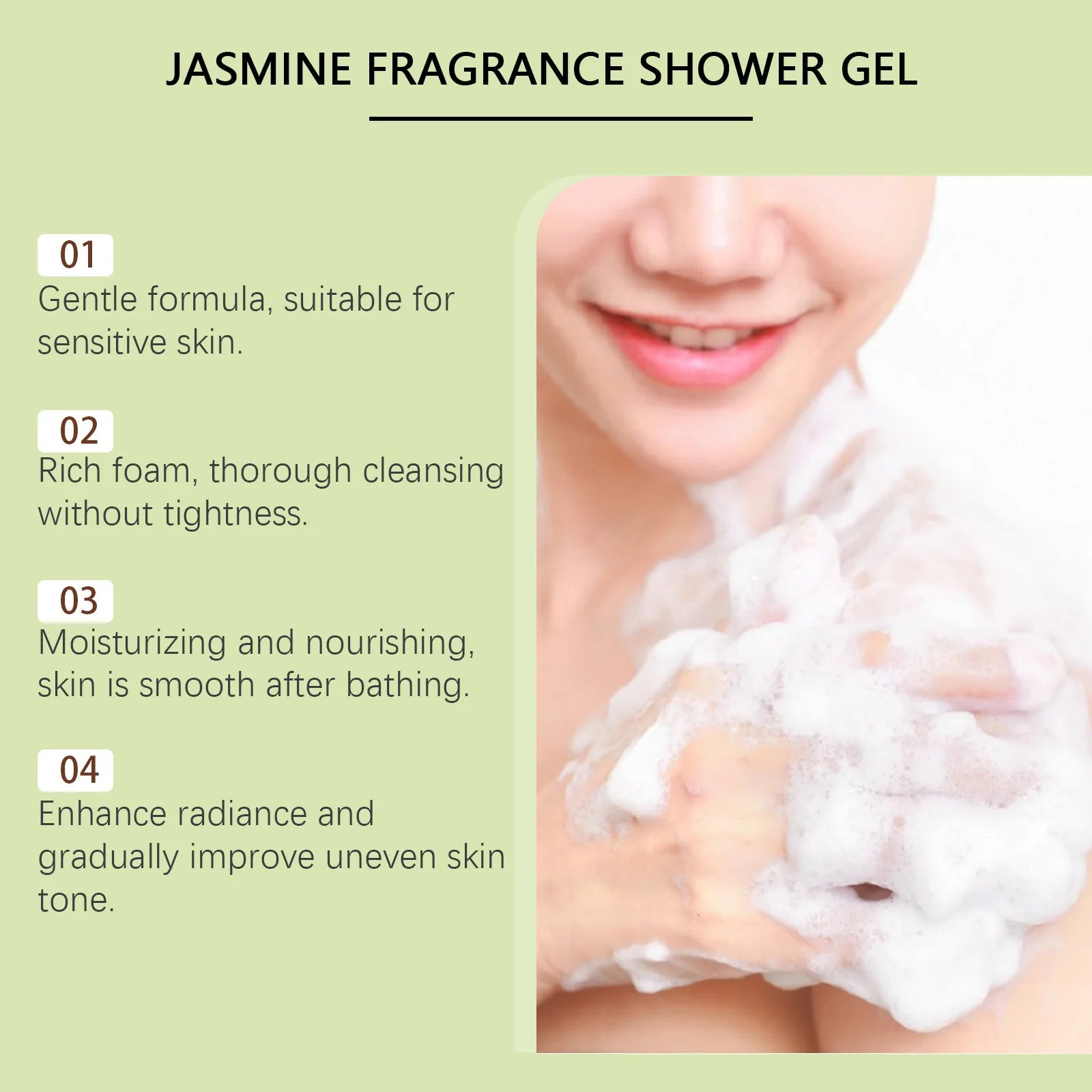 Jaysuing Fragrant Shower Gel – Long-Lasting Perfume Body Wash | Deep Cleansing & Moisturizing