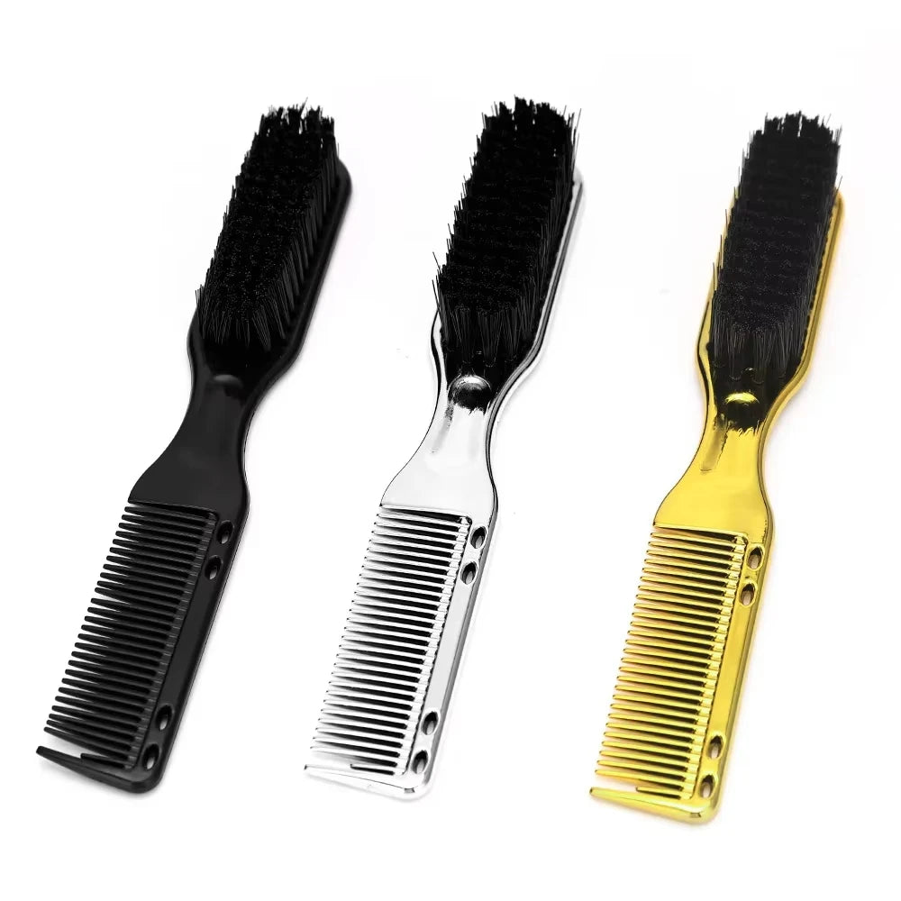 8 Color Barber Beard Comb Two-sided Men's Shaving Brush Beard Brushes Salon Hairdressing Hair Styling Tool