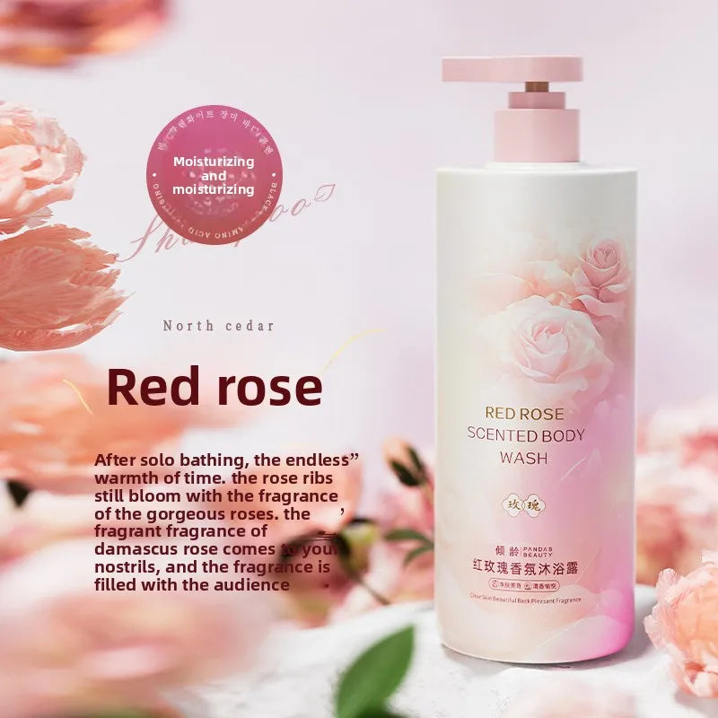 Rose & Cherry Blossom Fragrance Body Wash 800ml – Moisturizing & Oil Control Shower Gel