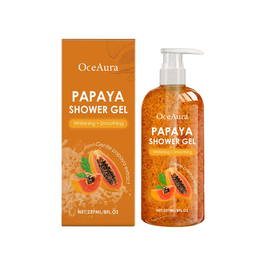OceAura Papaya Shower Gel – Whitening, Brightening & Moisturizing Body Wash