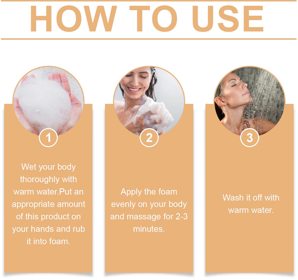 OceAura Persimmon Deodorant Body Wash Odor Eliminator Hydrating Skin Care Body Cleansing Refreshing Shower Gel for Men & Women