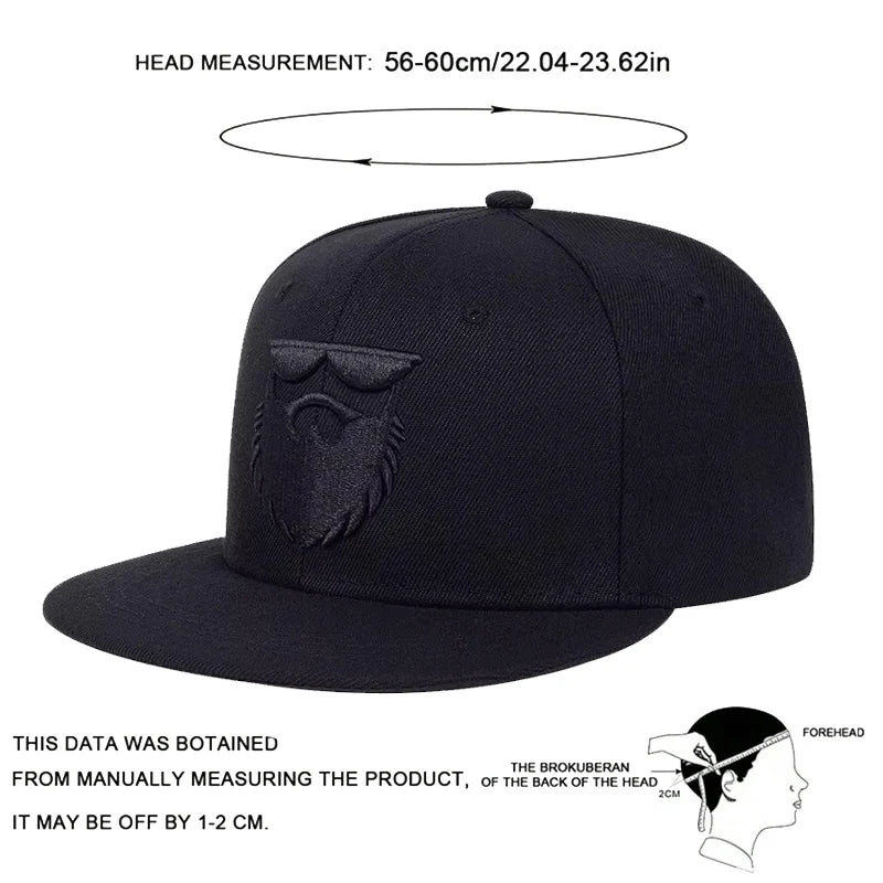 Unisex Beard Old Men Embroidery Hip-hop Hats Spring And Autumn Outdoor Adjustable Sports Casual Baseball Caps Sunscreen Hat