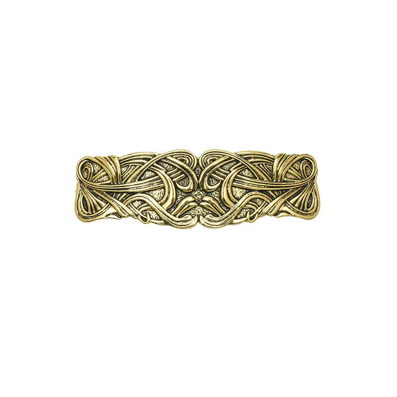 Retro Vikings Celtics Knot Hairpin Women Metal Irish Hindu Symbol Hair Decor Barrette Long Hair Design Female Jewelry