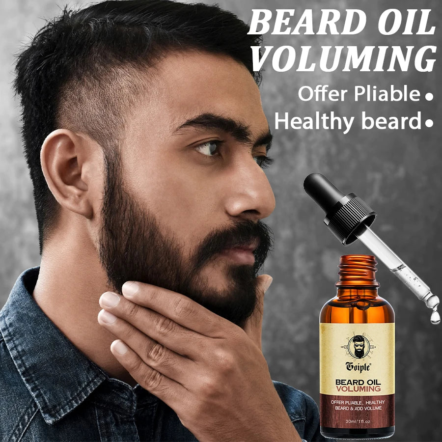 Trío Vikingo para el Cuidado de la Barba – Set de Aceites Naturales Hidratantes y Voluminizadores para Barba (3 piezas)