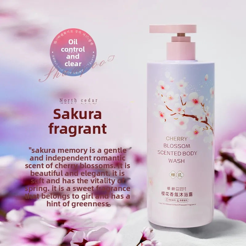 Rose & Cherry Blossom Fragrance Body Wash 800ml – Moisturizing & Oil Control Shower Gel