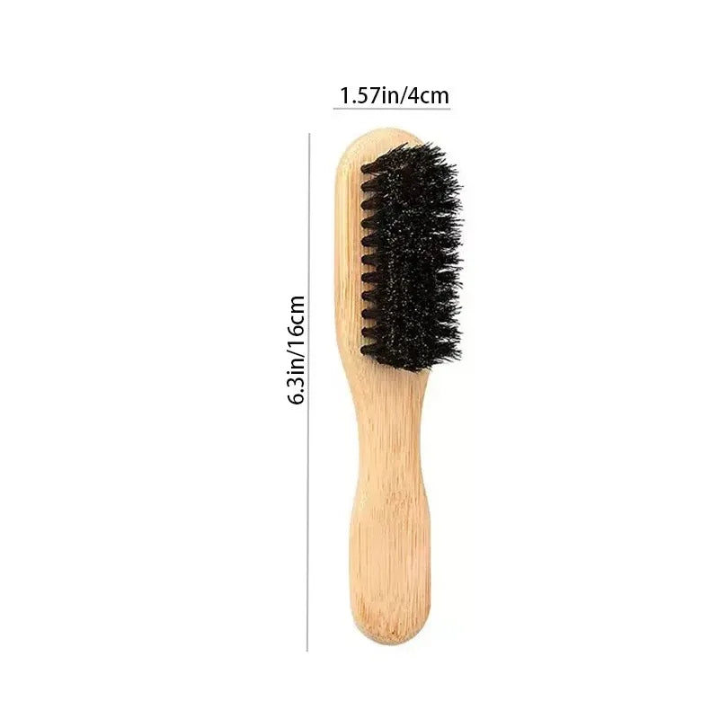 Male and female universal bristle brush and beard brush, hair styling brush, cleaning brush, daily hair and beard care brush
