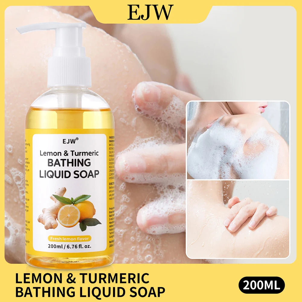 Turmeric Brightening Body Wash – Deep Cleansing & Hydrating Shower Gel for Uneven Skin