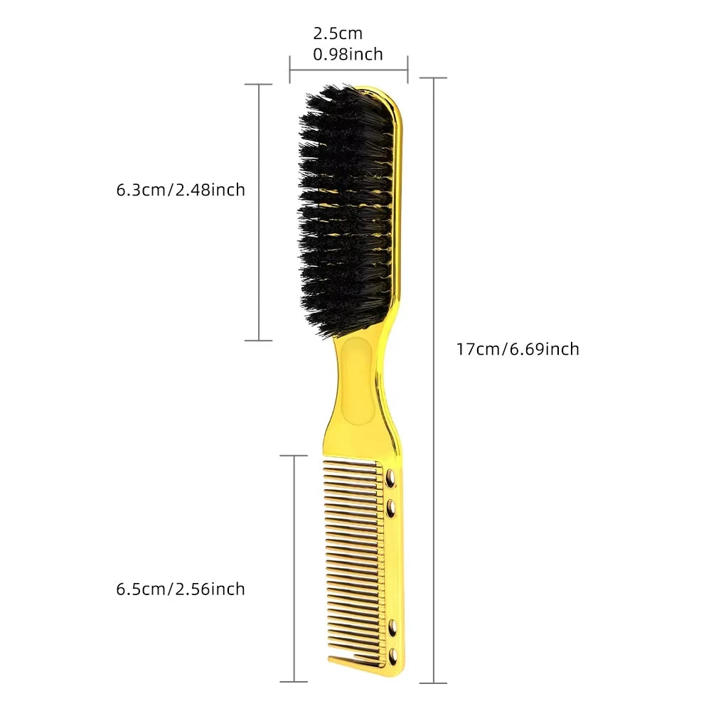 8 Color Barber Beard Comb Two-sided Men's Shaving Brush Beard Brushes Salon Hairdressing Hair Styling Tool