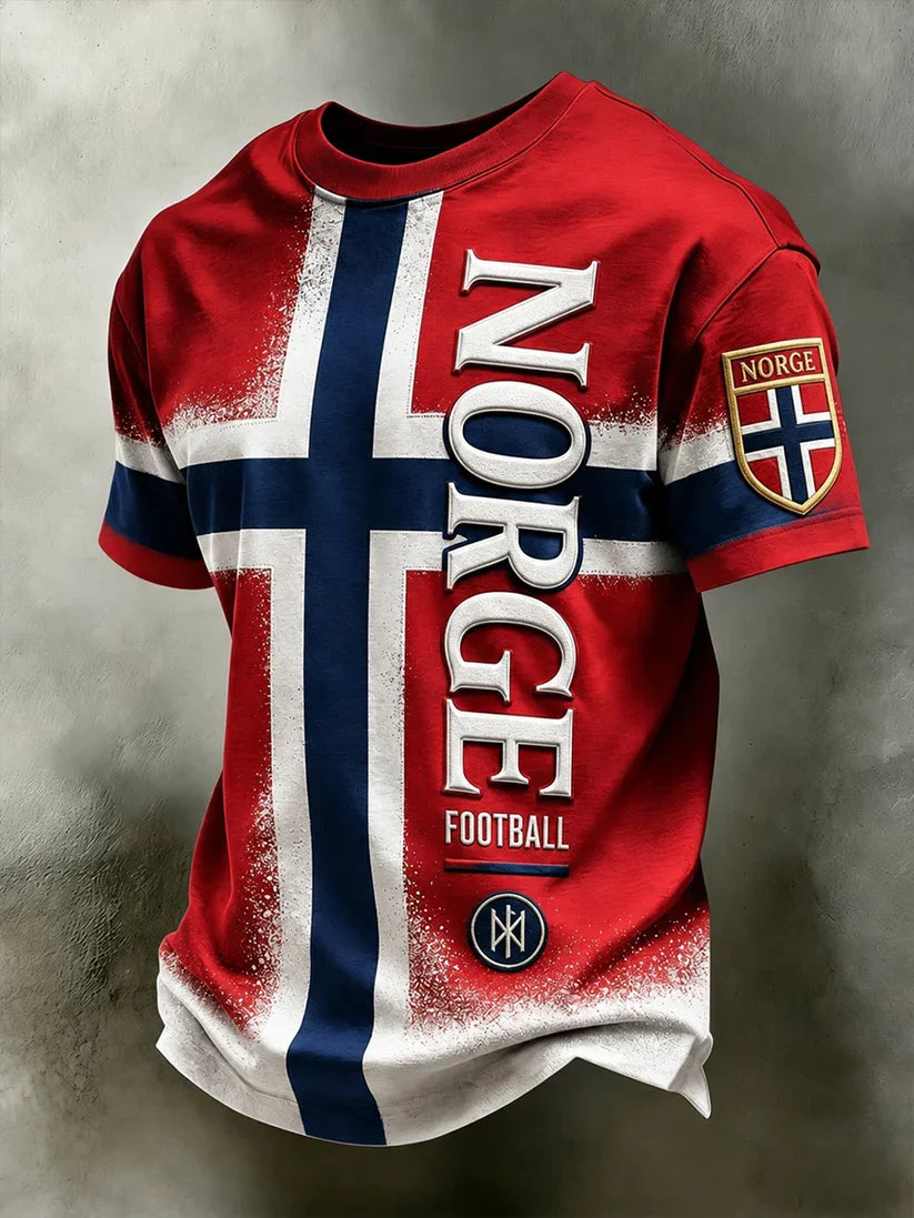 Viking Warrior T-Shirt Vintage Nordic Norsk Lion Emblem Celtic Knot 3d Print Patriotic National Fan Casual Sports Short Sleeve